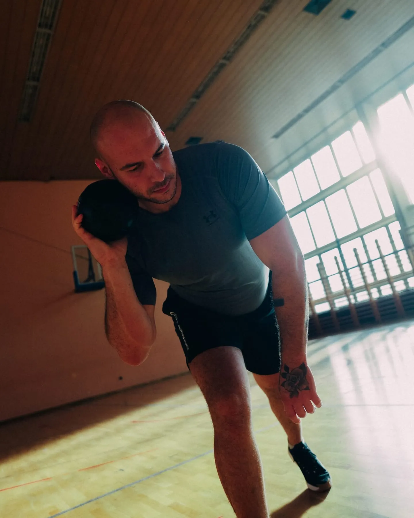 Položaj za bacanje kugle tehnikom O'Brien